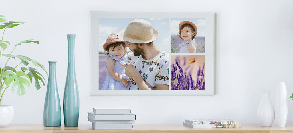 Toile photo pêle-mêle