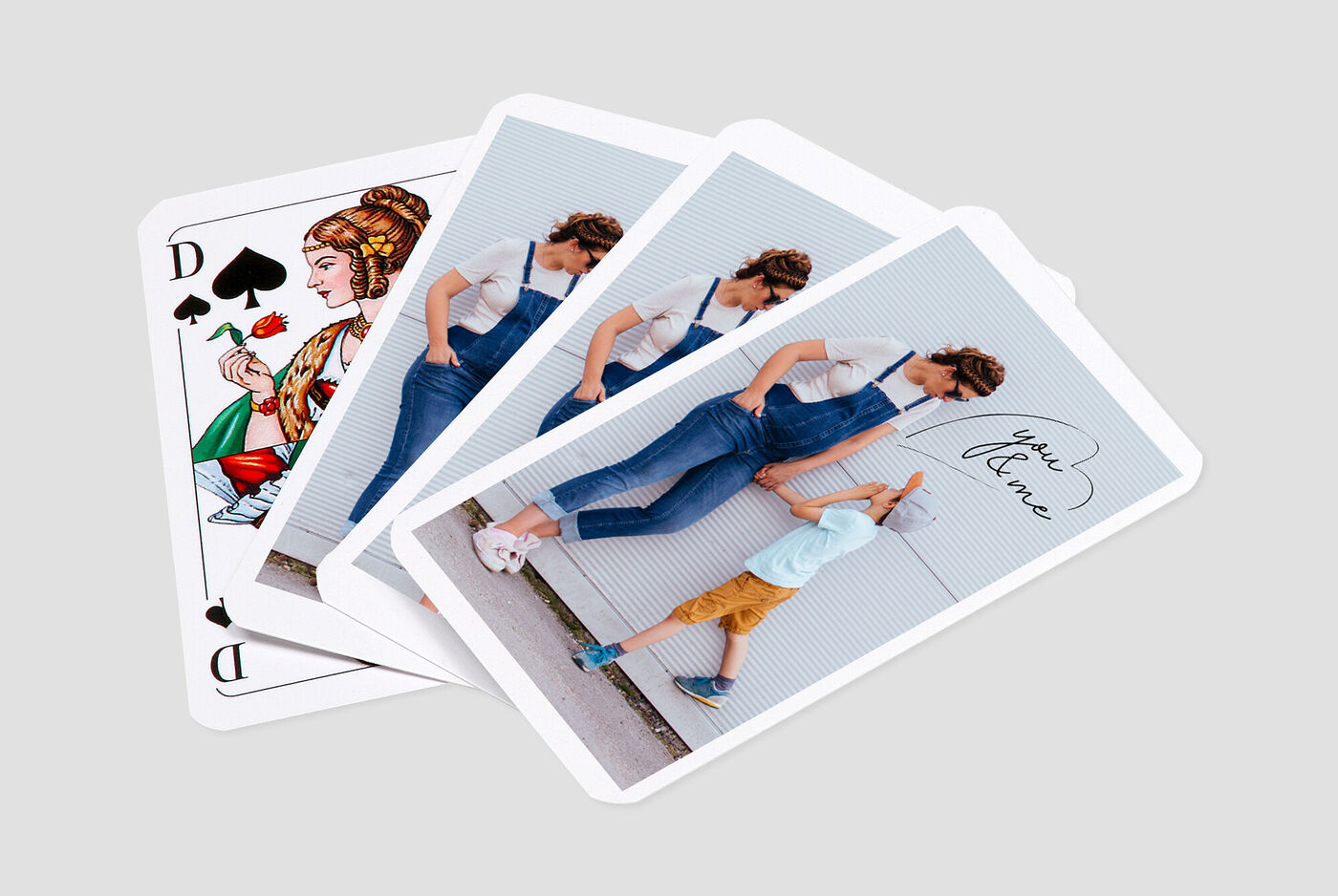 Jeu de cartes personnalisé avec une belle photo