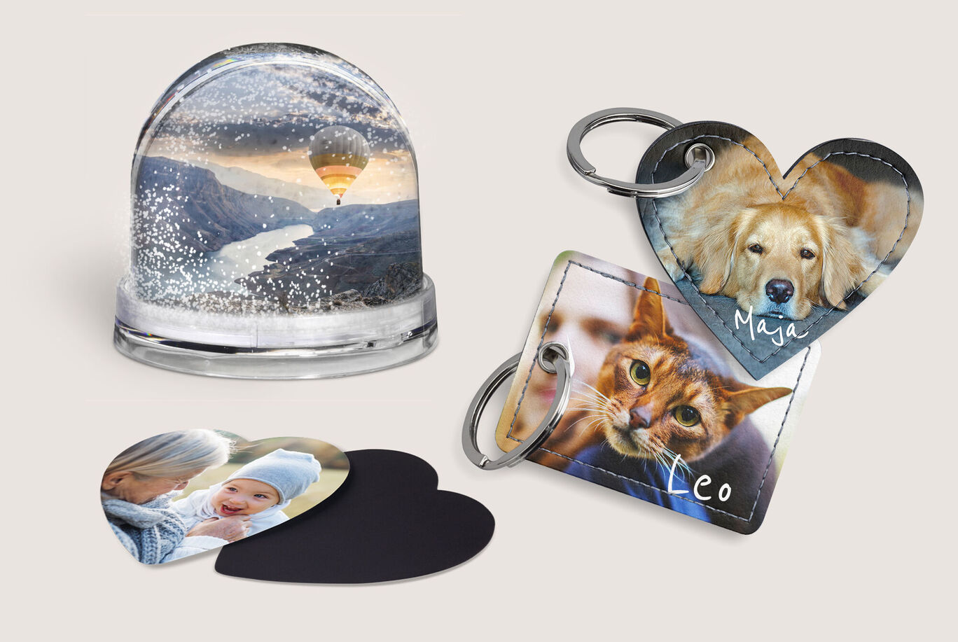 Objets de décoration personnalisés avec photos