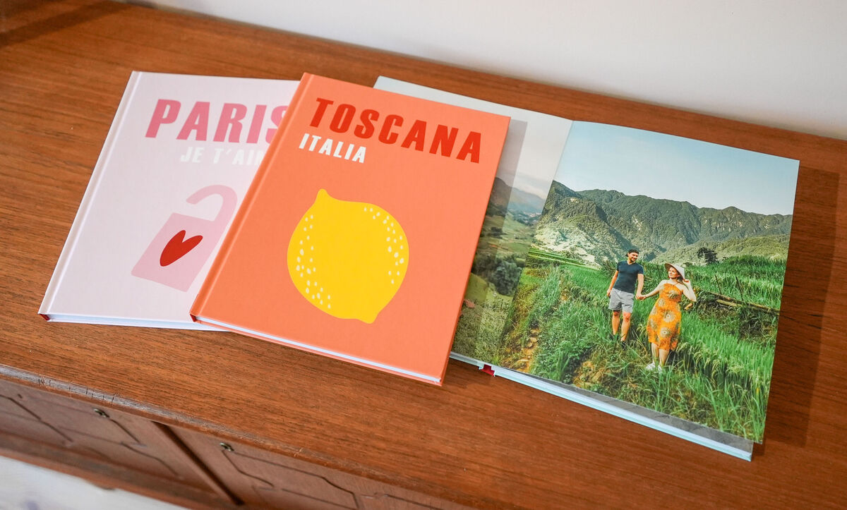 Livre photo style Assouline (Toscane et Paris)