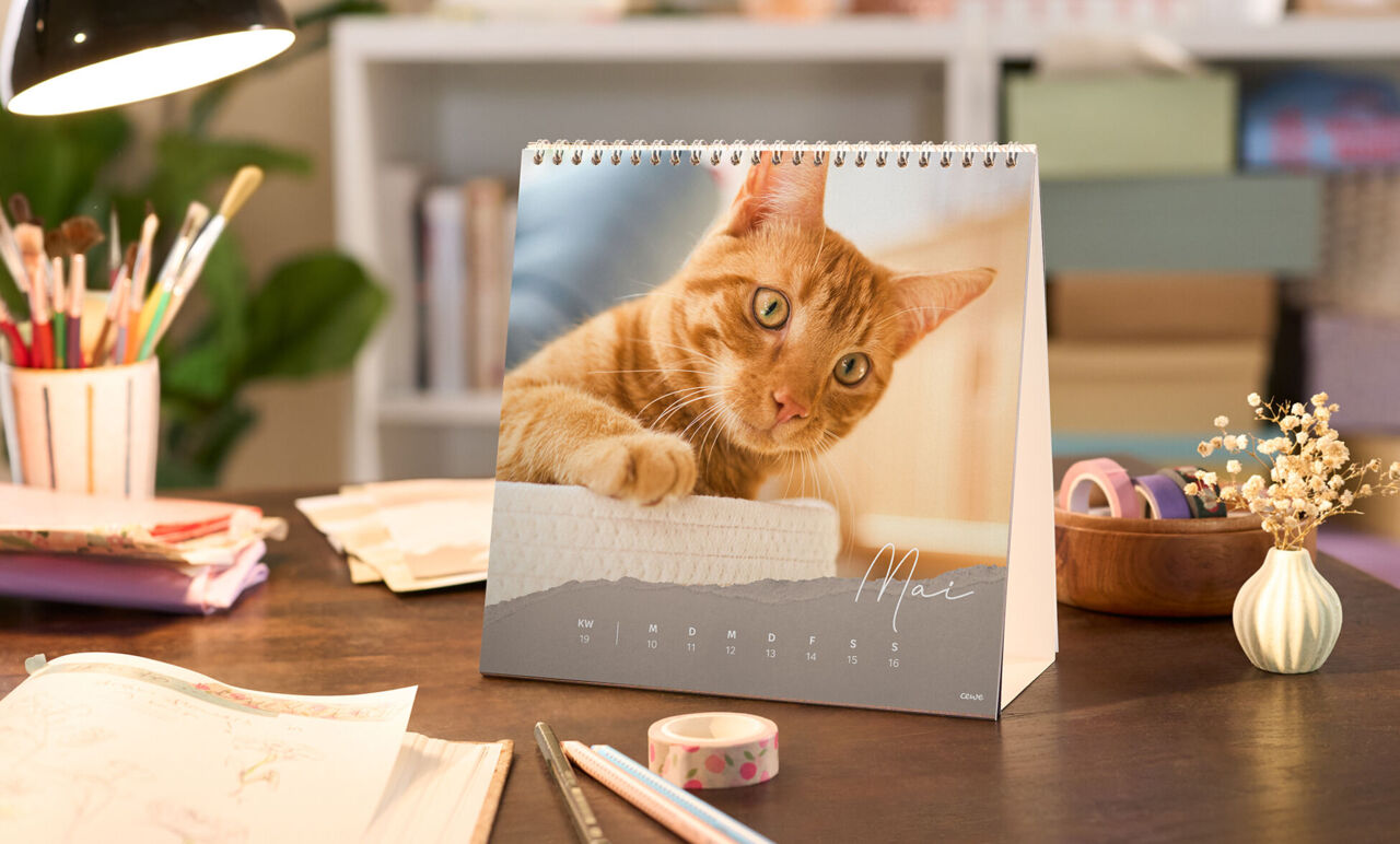 Calendrier mural carre