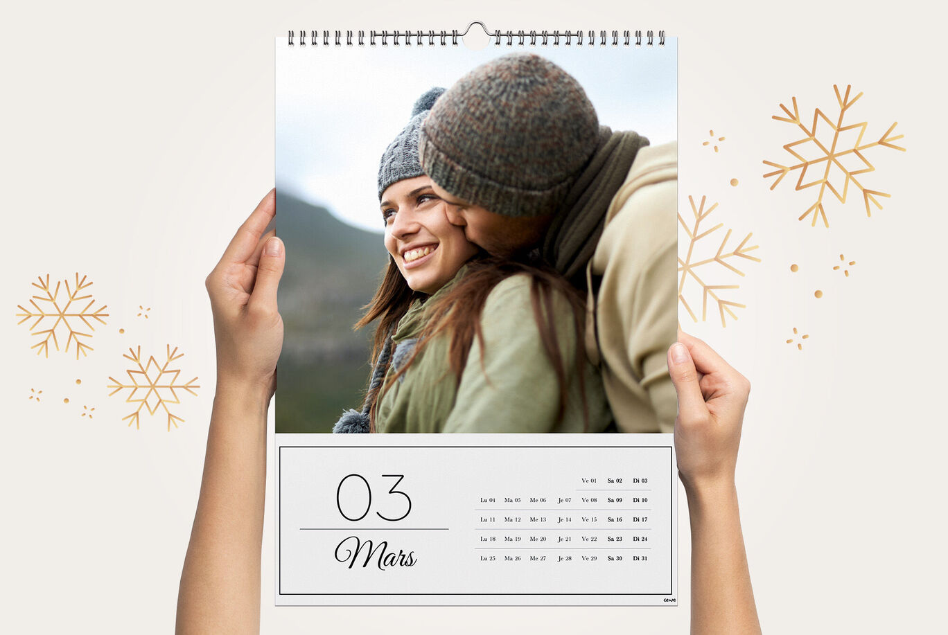 Calendrier photo mural A3 Portrait