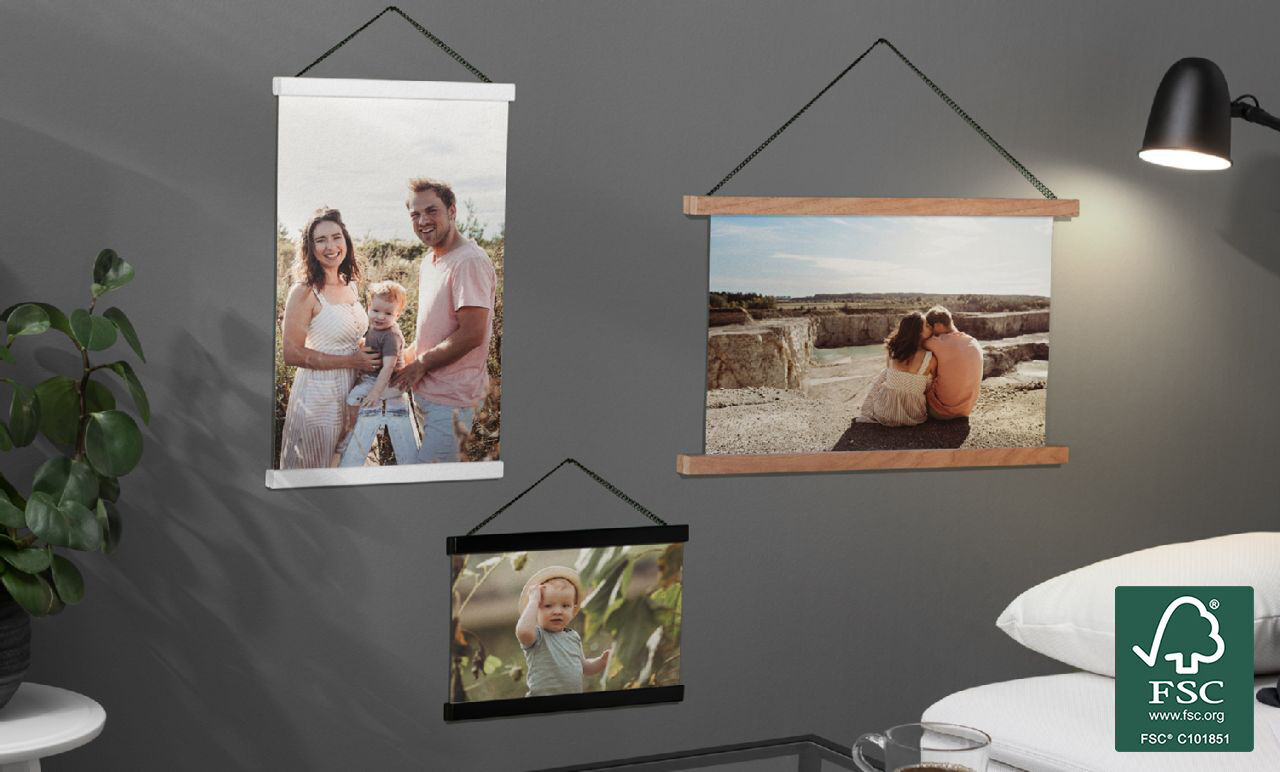Porte poster en bois CEWE