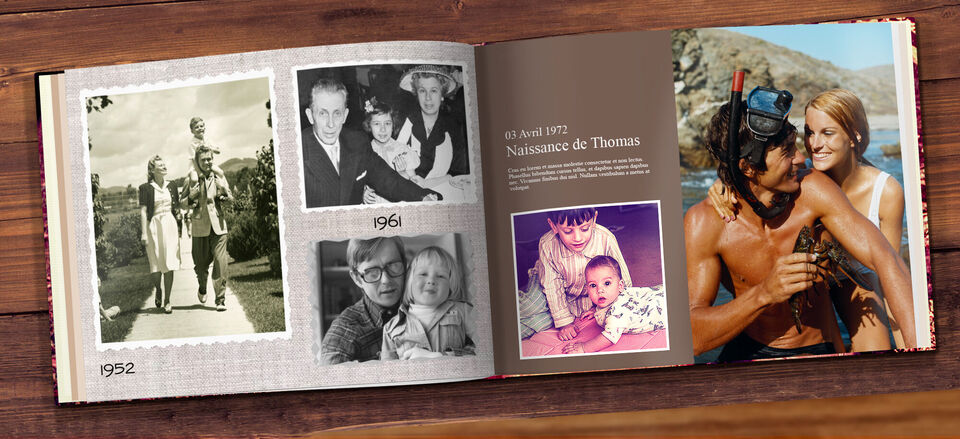 Album photo famille : livre photo souvenir de famille