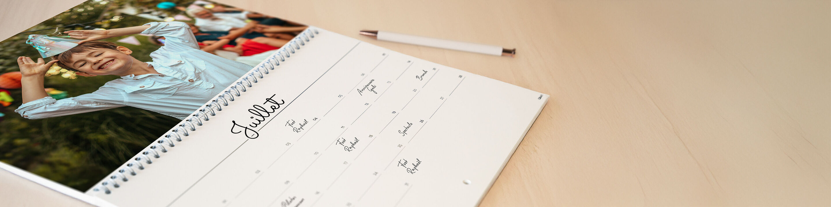 Calendrier photo personnalisé 2025