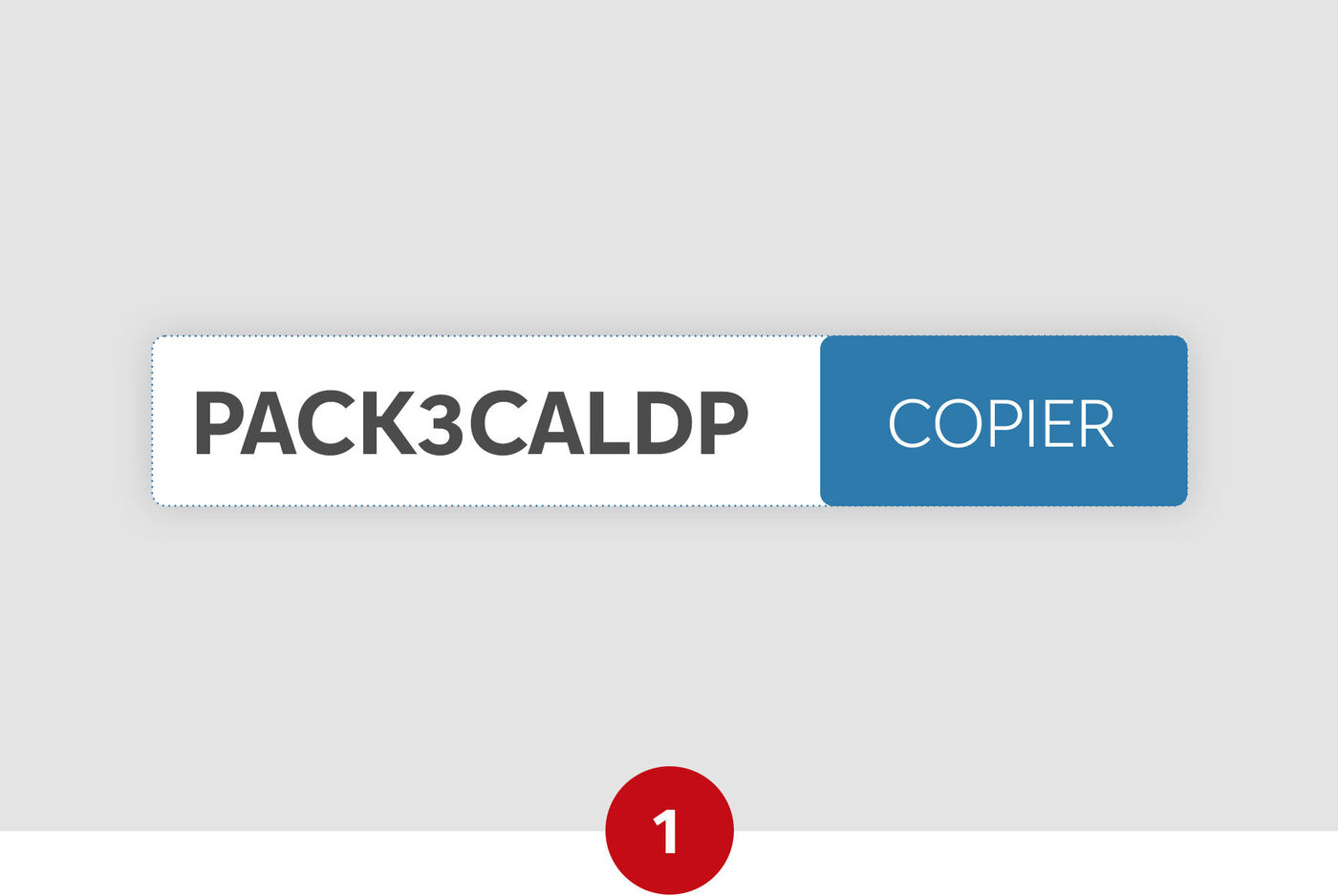 Etape 1 : illustration du code promo PACK3CAL à copier pour bénéficier de l'offre sur les calendriers