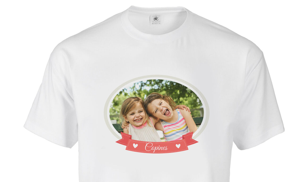 T-shirt personnalisé avec photo et texte