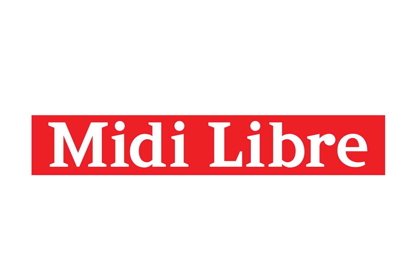 Logo de Midi Libre en rouge avec texte blanc.
