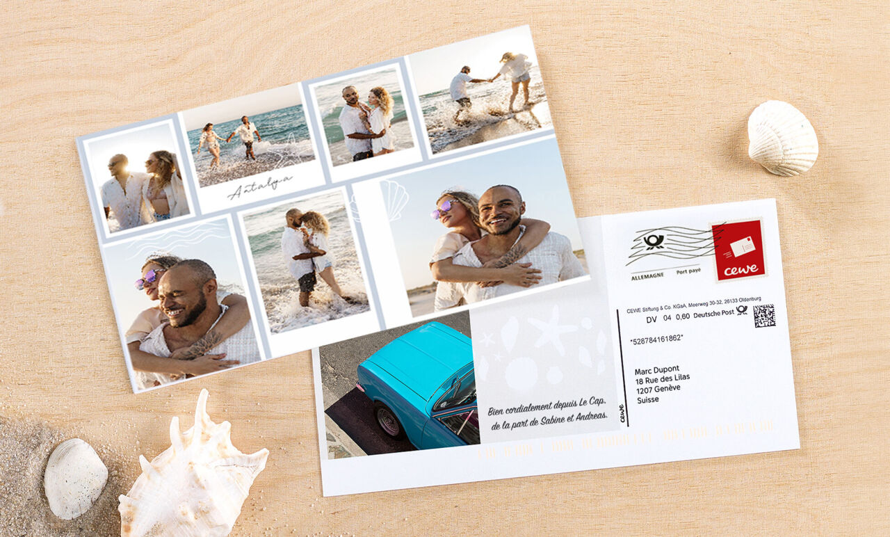 Carte postale personnalisée