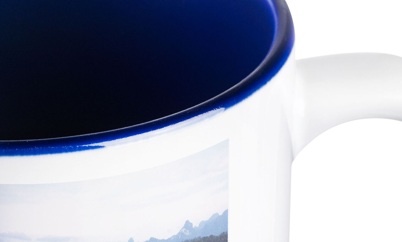 Mug personnalisé avec intérieur coloré