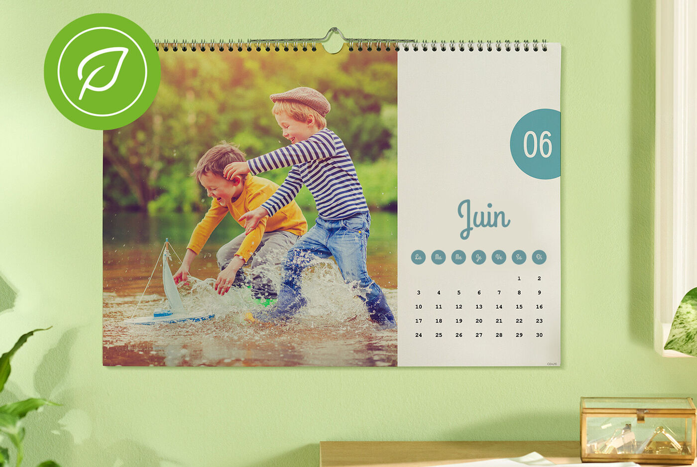 Calendrier personnalisé éco-responsable