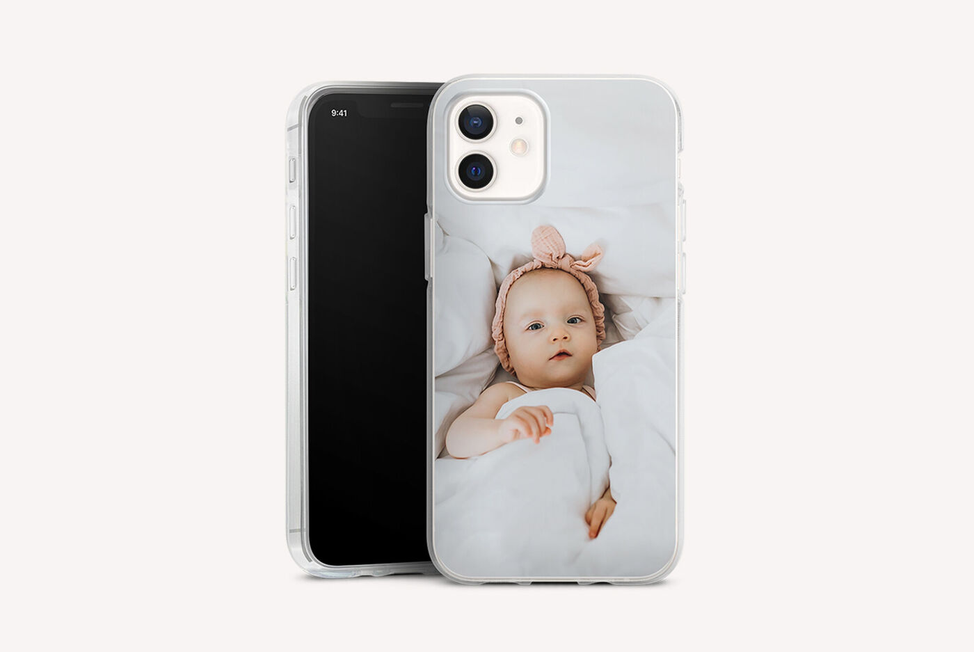 Coque en silicone personnalisée avec une photo de bébé
