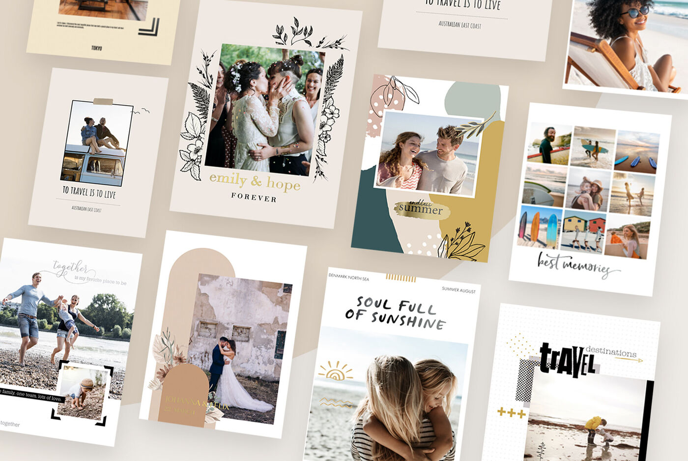 Designs de livres photo