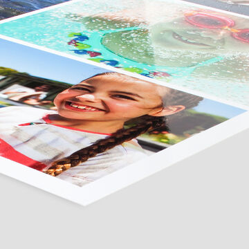 Poster pêle-mêle photos d'enfants s'amusant