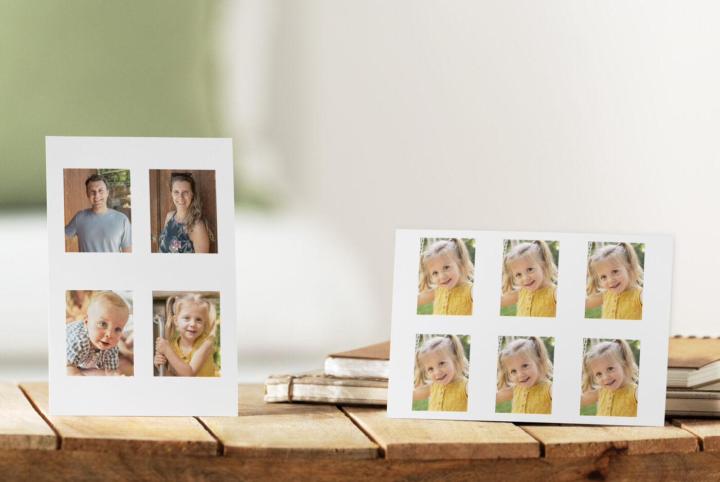 Planches de 4 à 6 photos