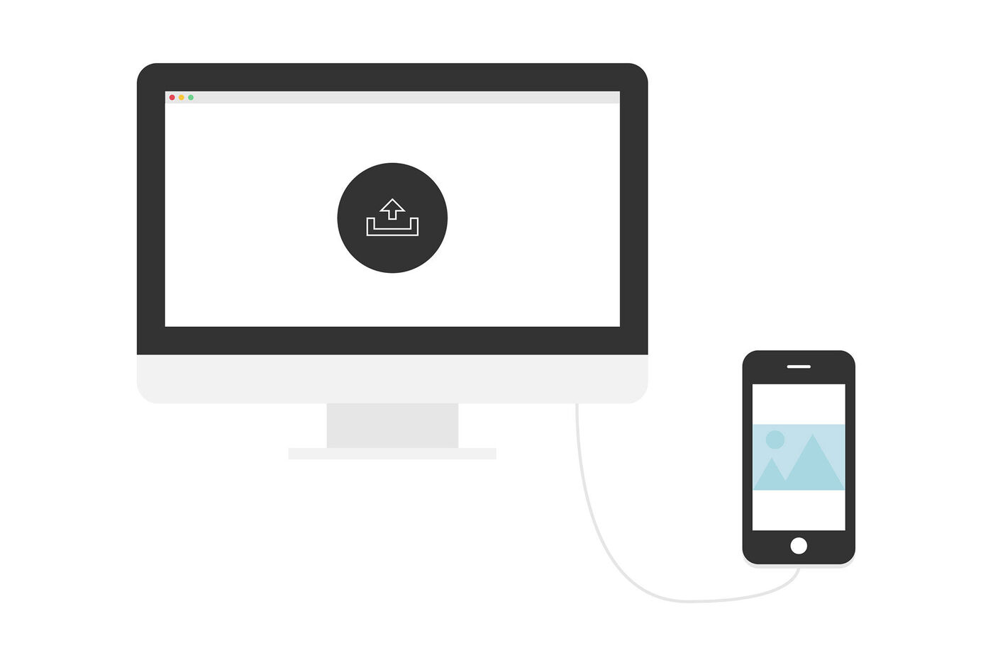Transfert de photos d'un smartphone vers un PC