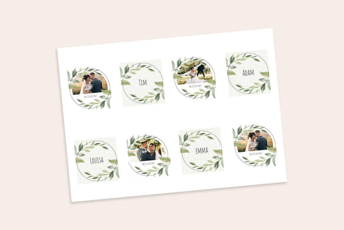 Stickers photo personnalisés