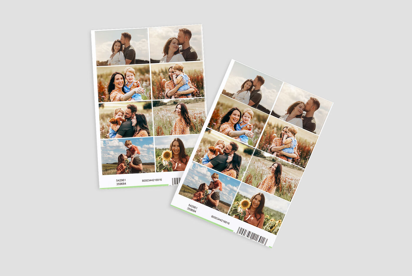 Lot d'autocollants photo personnalisés