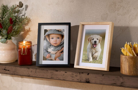 Tirage photo encadré dans un joli support