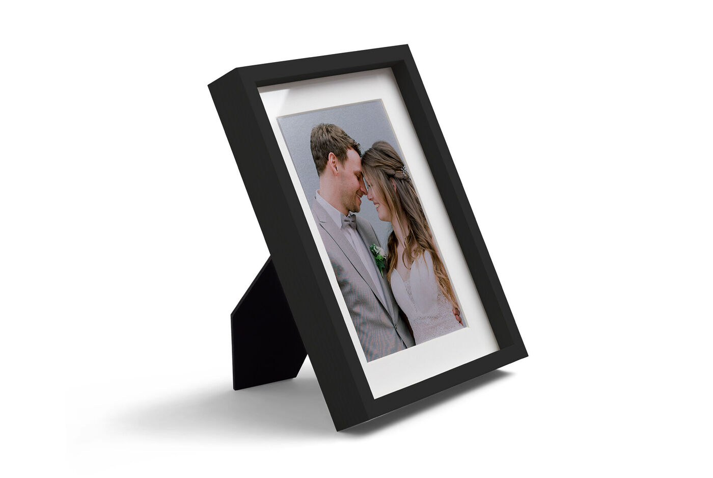 Cadre photo en bois avec coloris noir
