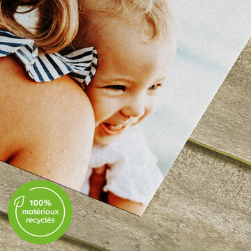 Tirage photo sur papier recyclé avec 100% de matériaux recyclés