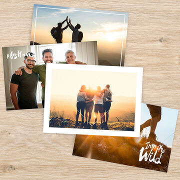 Tirages photos fine art montrant des souvenirs de vacances entre amis