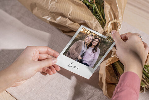 Tirage photo rétro style Polaroïd